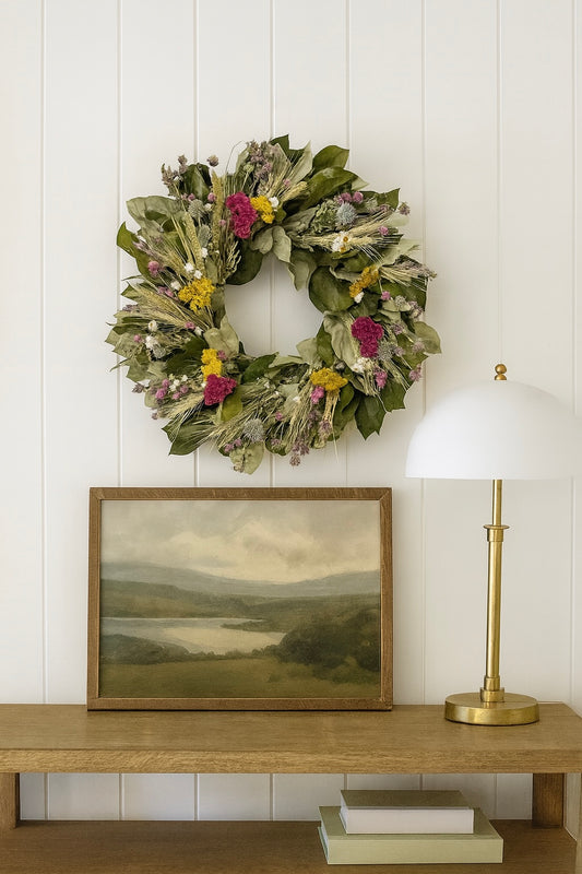 Dried and Preserved Flourish Lane Wreath