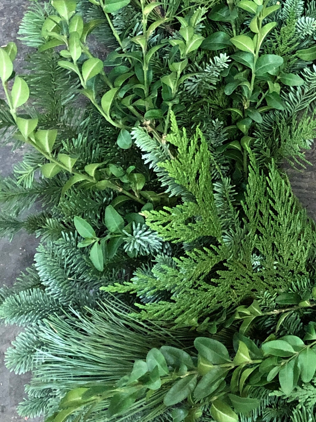 Fresh Evergreens Mixed Greenery Garland