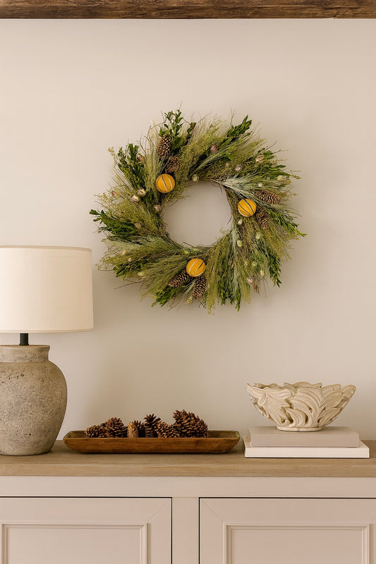 Dried Pines Orchard Wreath