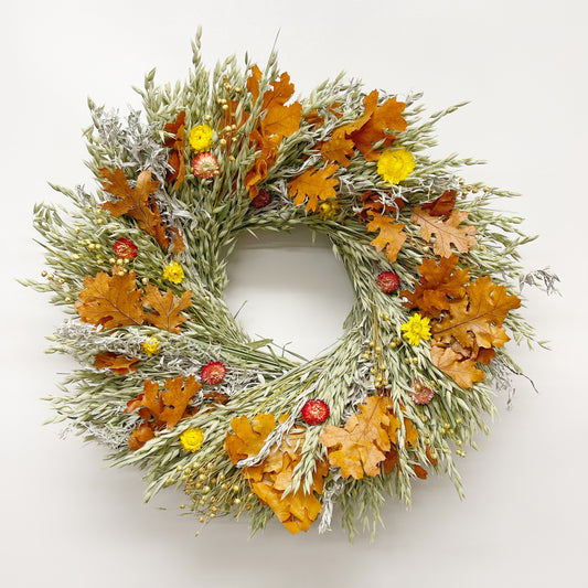 Dried Fall Oakmere Wreath
