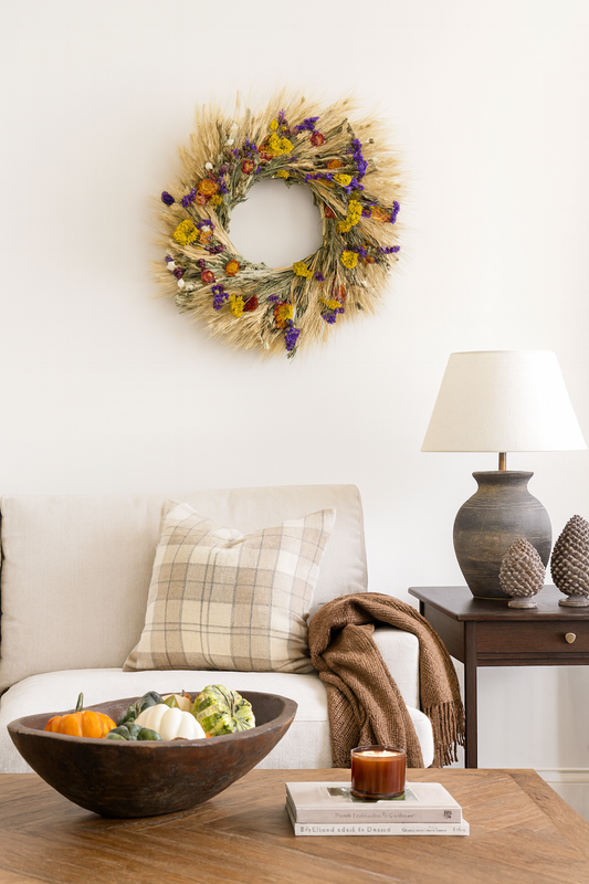 Dried Autumn Brights Wreath