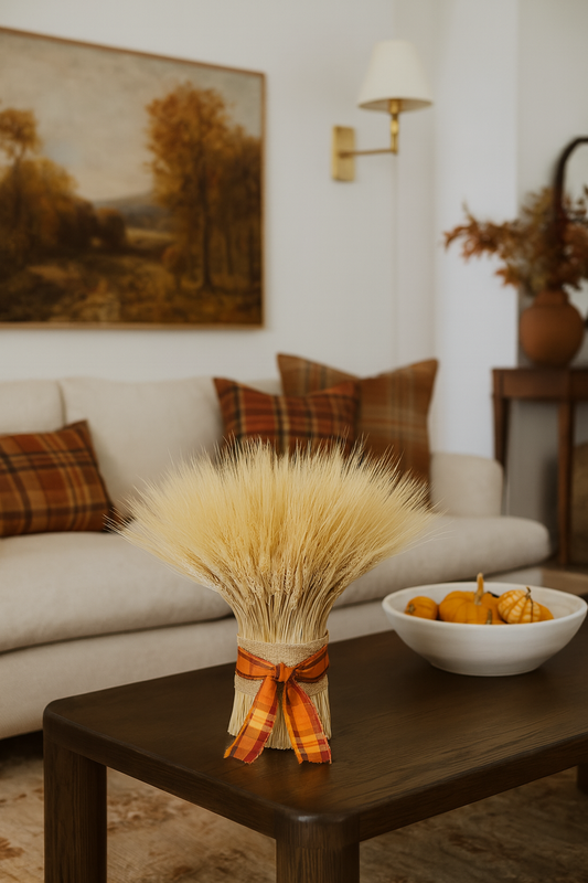 Dried Plentiful Plains Wheat Stack Centerpiece