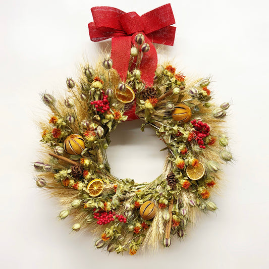 Dried Abundant Citrus Wreath