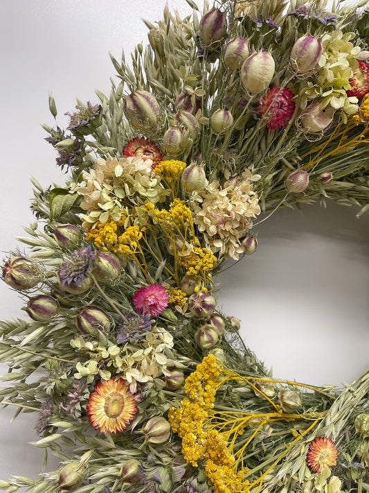 Dried Ayla Meadow Wreath