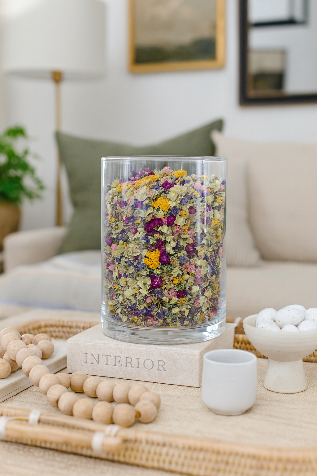 Everlasting Dried Flower Confetti with Yellow