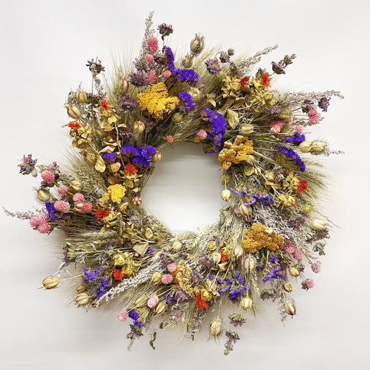 Dried Countryside Floral Wreath