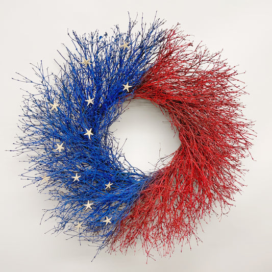Dried Stars of Freedom Wreath