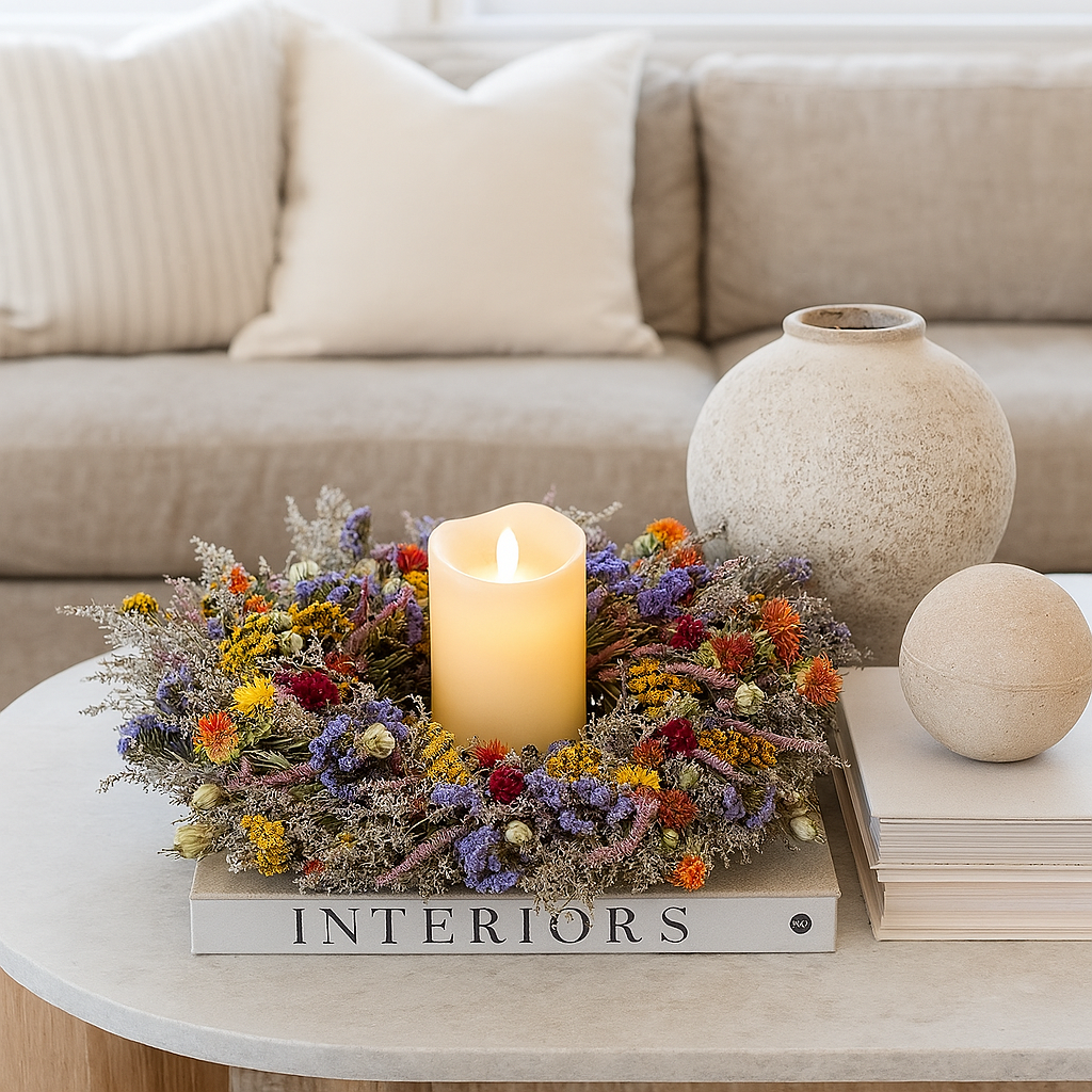 Dried Meadow Parade Wreath