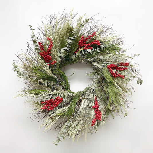 Dried Berry Embers Wreath