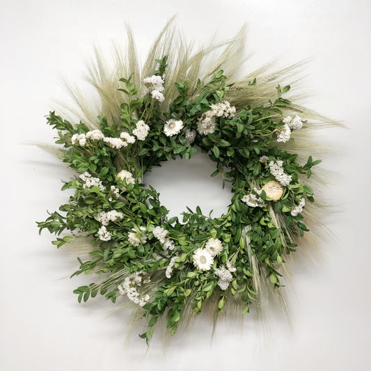 Dried Cloud Bloom Wreath