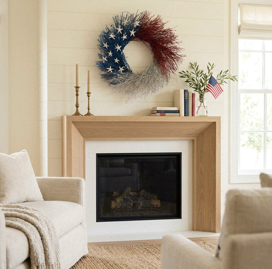 Dried 13 Colonies Wreath