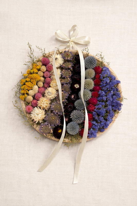 Dried Botanical Celebration Floral Palm Leaf Wall Art