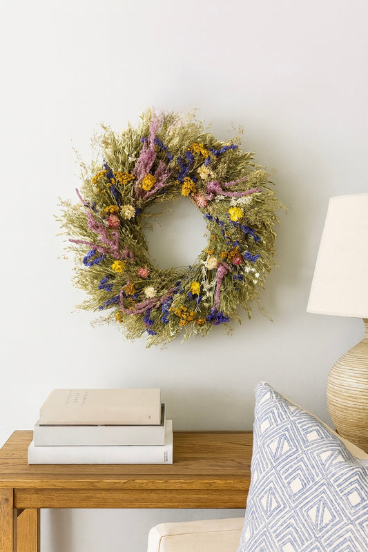 Dried Wildflower Muse Wreath