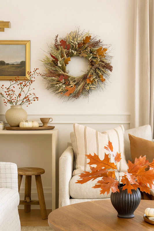 Dried Maple Mist Wreath