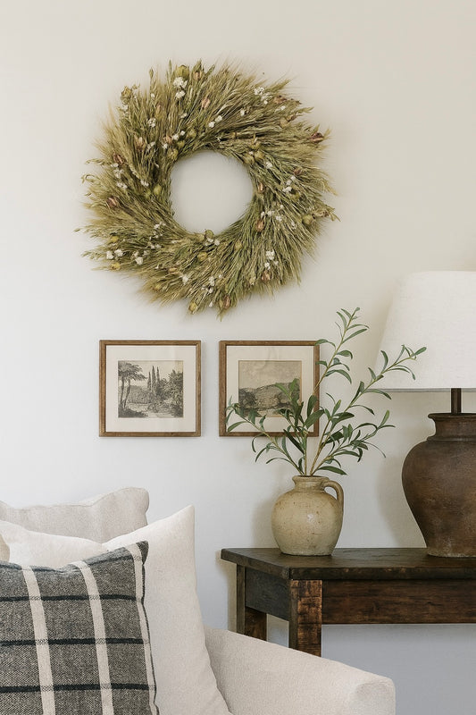 Dried Meadow Keepsake Wreath