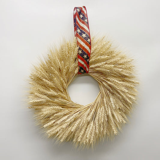 Dried American Wheat Wreath