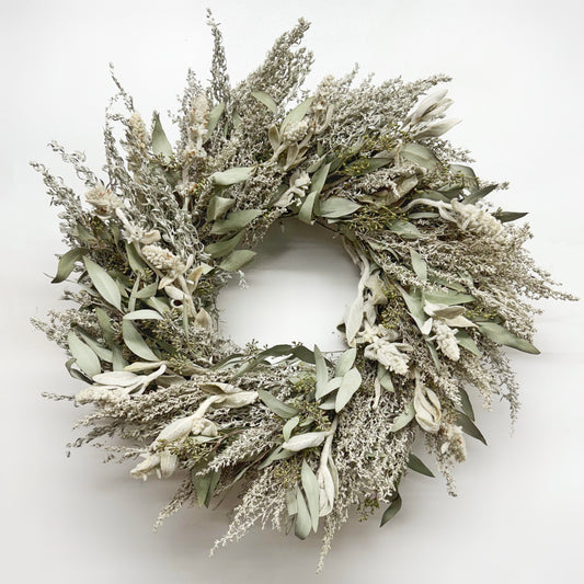 Dried Lamb’s Ear Eucalyptus Wreath