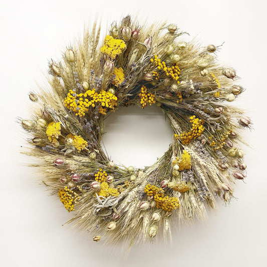 Dried Yellow Springs Wreath