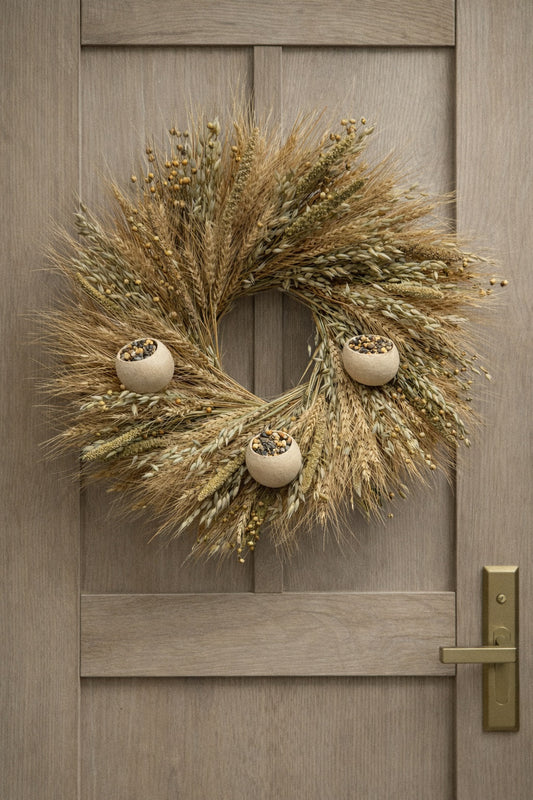 Dried Bird Fest Wreath - Superfine Museum Fundraiser