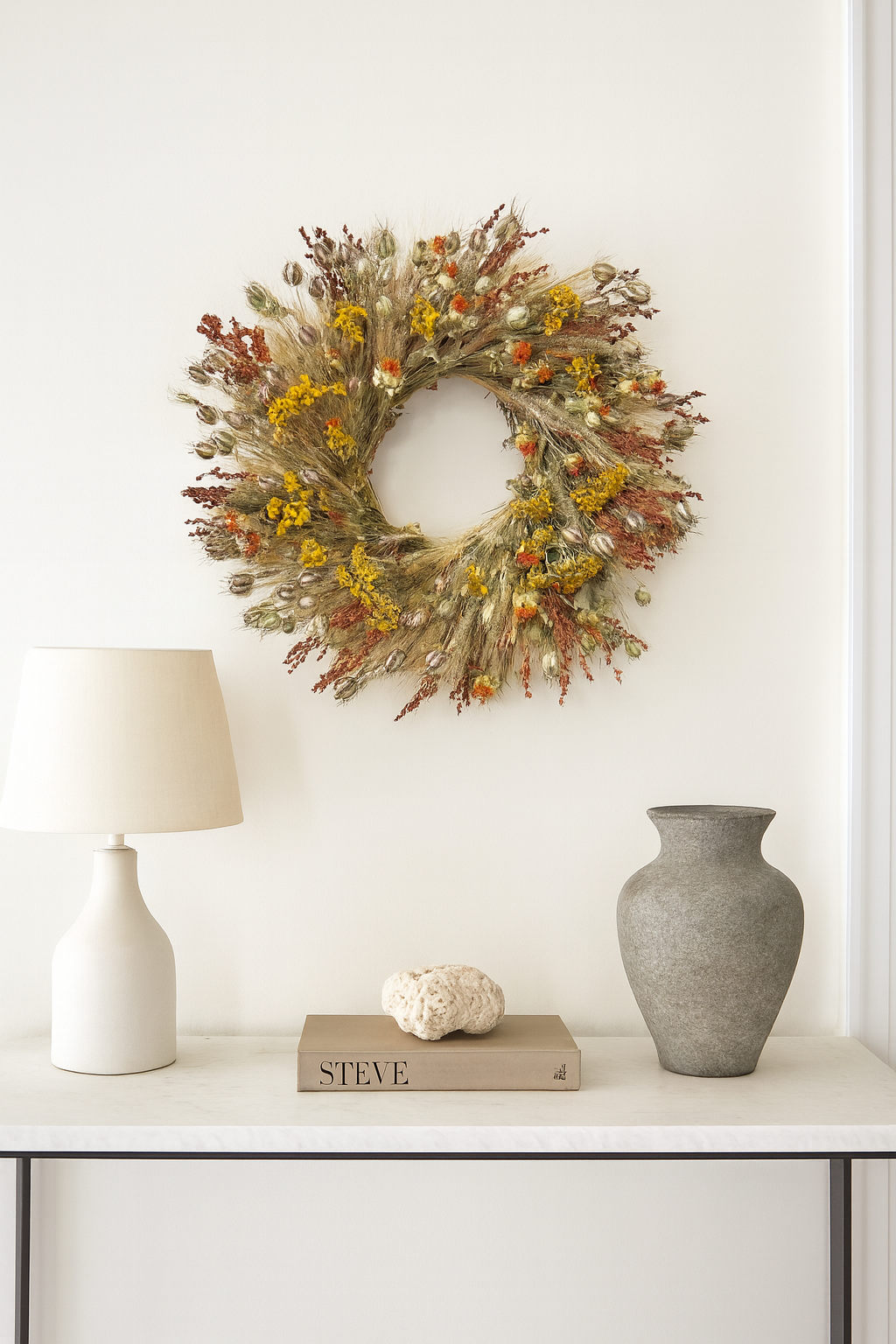 Dried Rustic Radiance Wreath