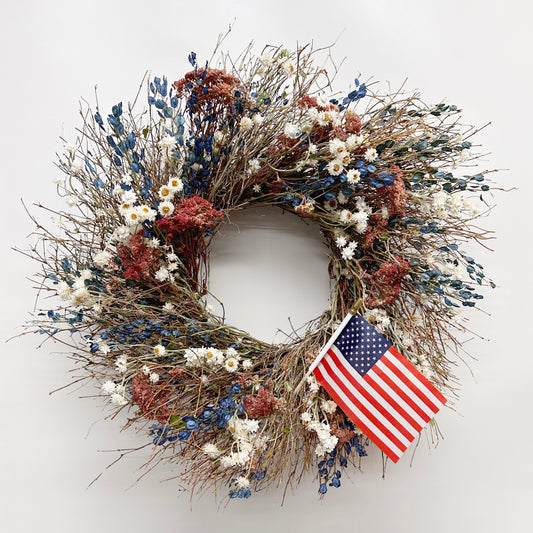 Dried Liberty Harvest Wreath