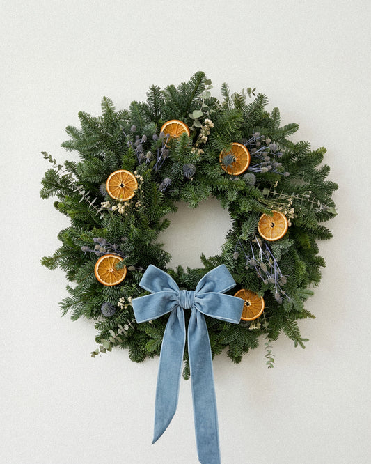 Fresh Evergreens Winter Botanica Wreath