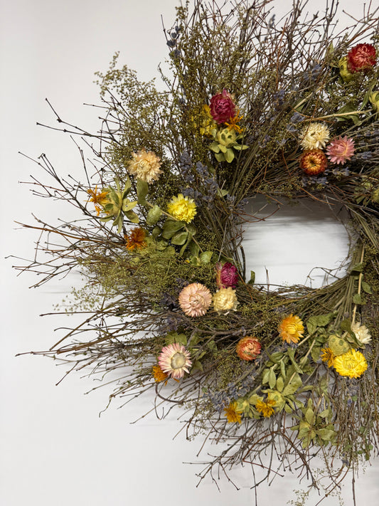Dried Wyeth’s Woods Wreath