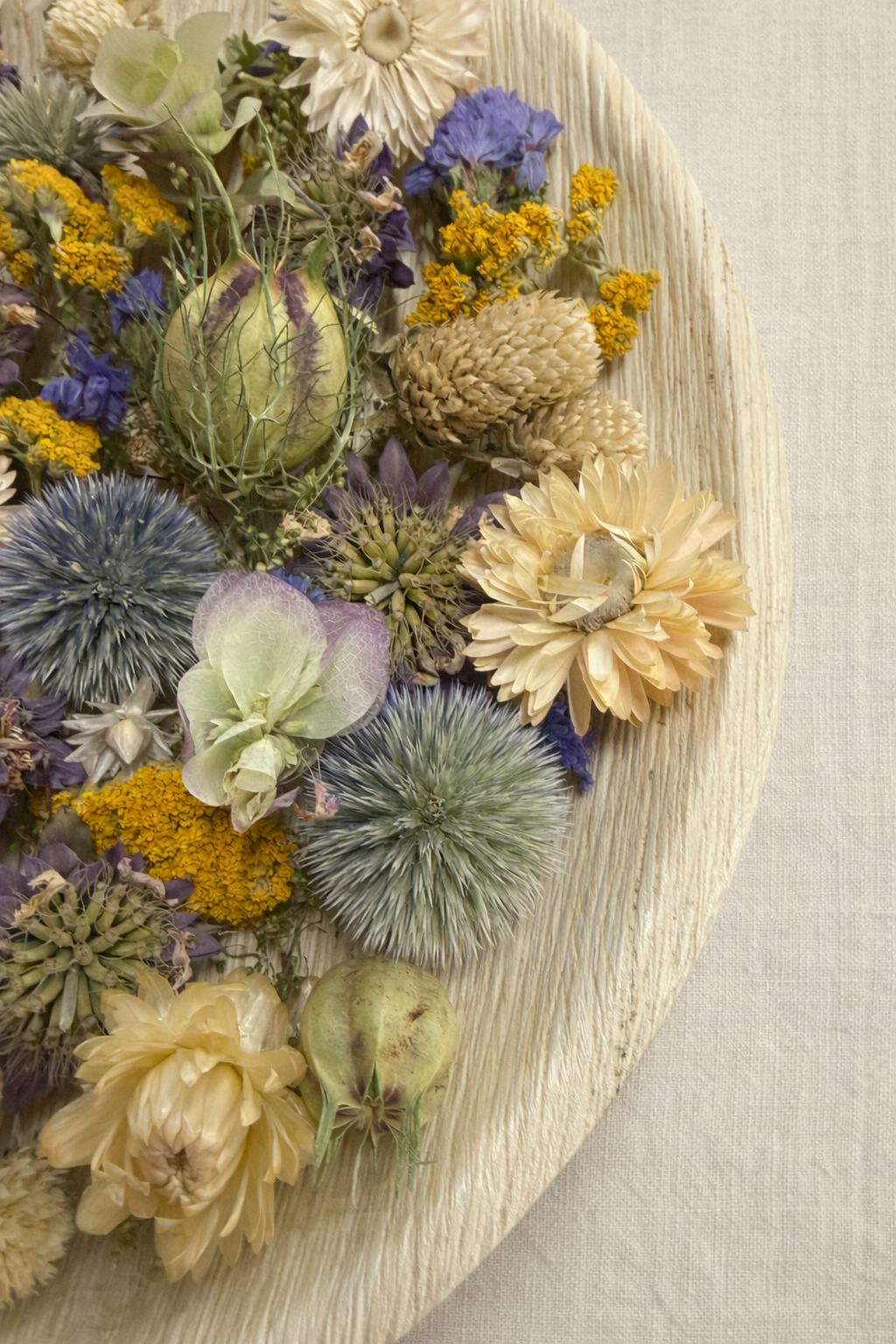 Dried Sunlight Pan Floral Palm Leaf Wall Art