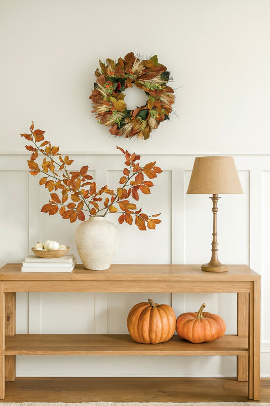 Dried and Preserved Autumn Drift Wreath