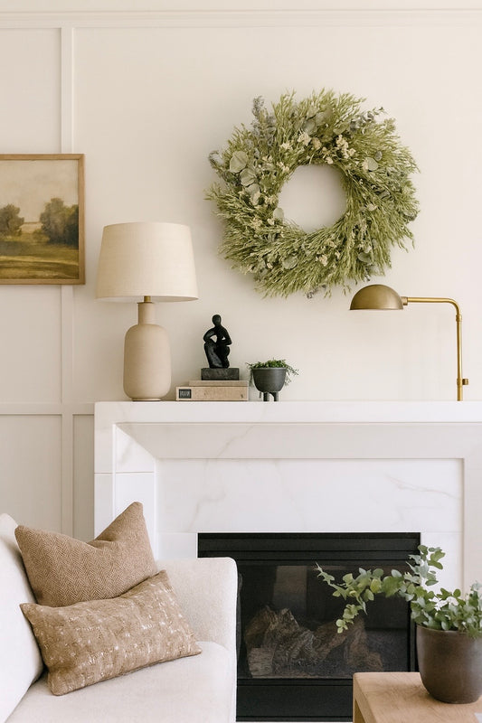 Dried Oats Evermore Wreath