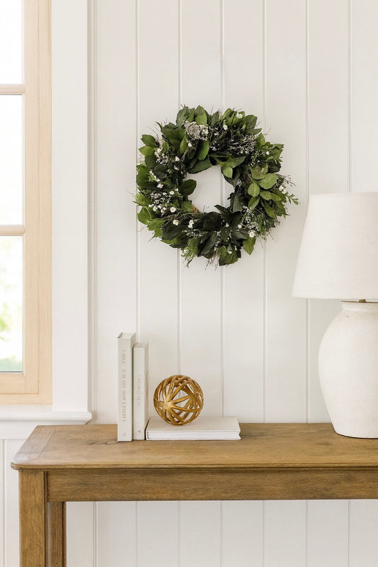 Dried and Preserved Irish Spring Blooms Wreath