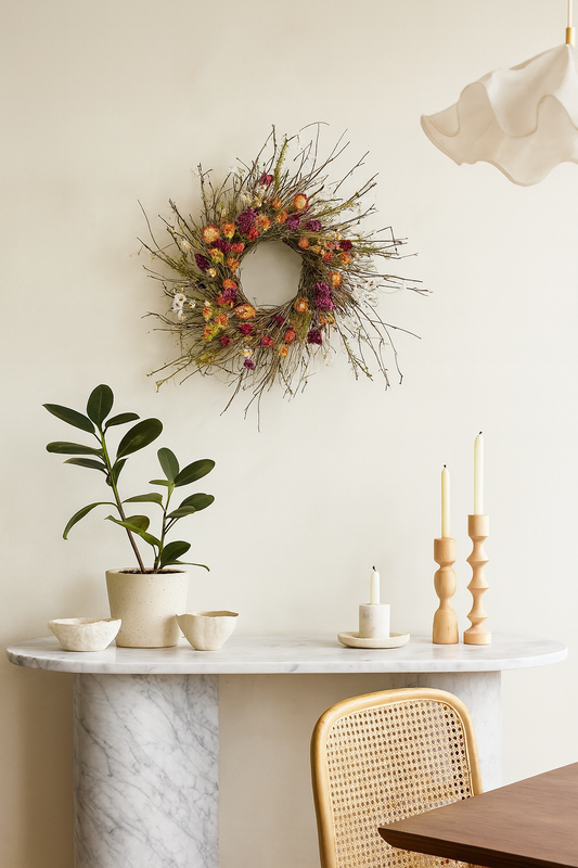 Dried Wildberry Briar Wreath