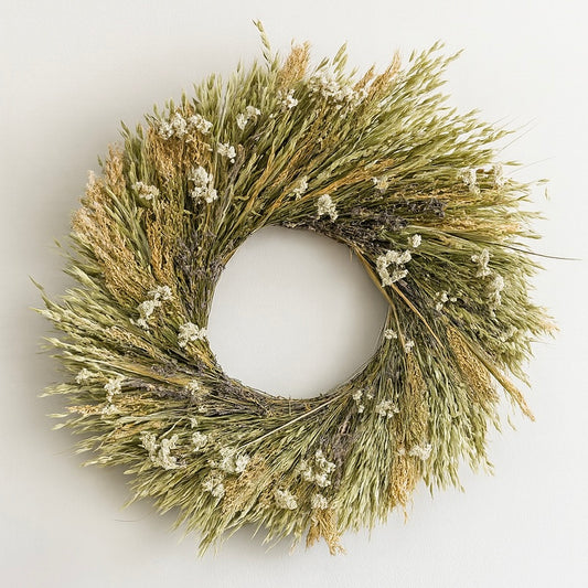 Dried Meadow Whirl Wreath