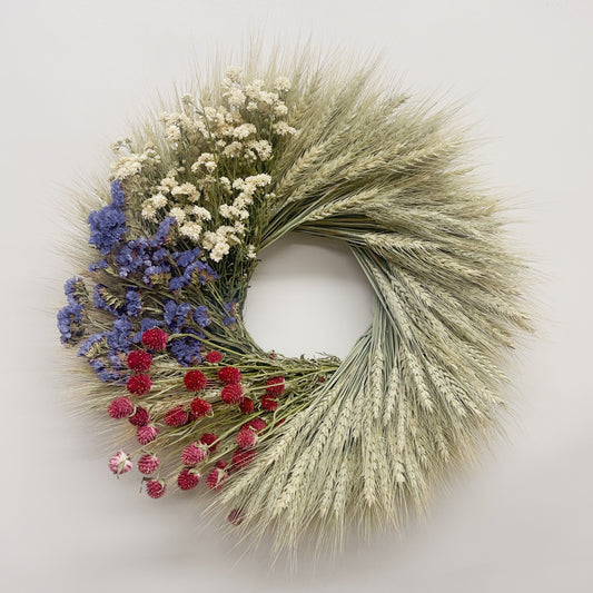 Dried Heartland Field Wreath