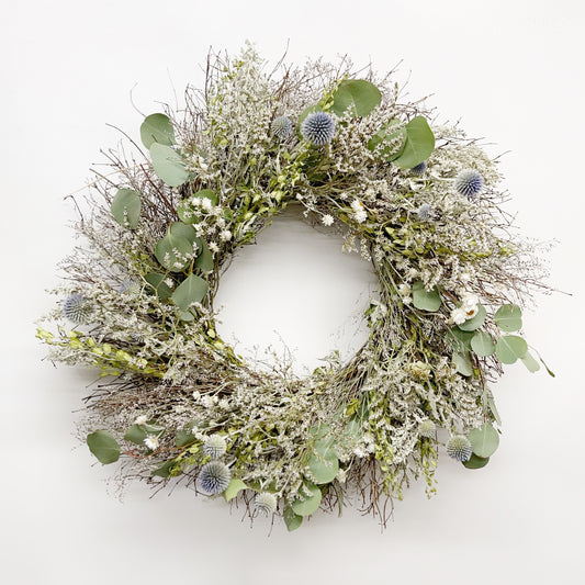 Dried Luna Frost Wreath