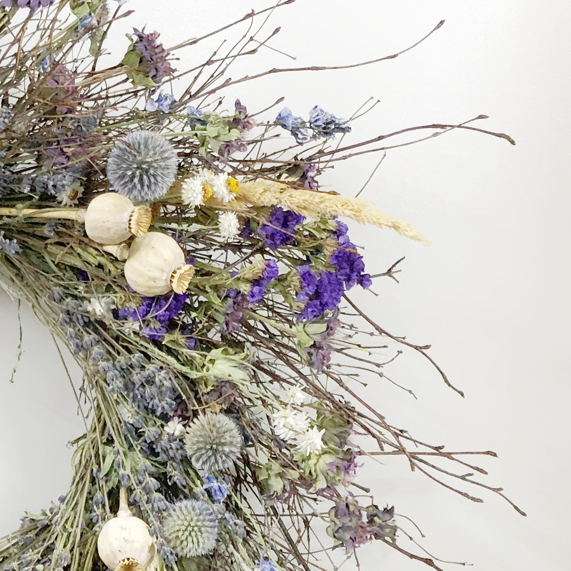 Dried Sapphire Nature Wreath