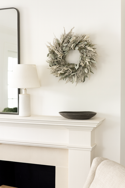 Dried Lamb’s Ear Eucalyptus Wreath