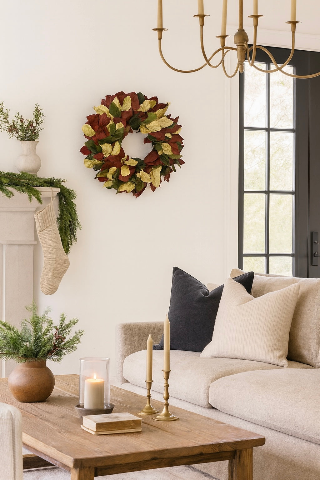 Dried and Preserved Aurora Noel Wreath