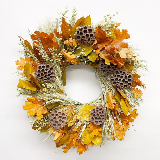 Dried and Preserved Lotus Stroll Wreath