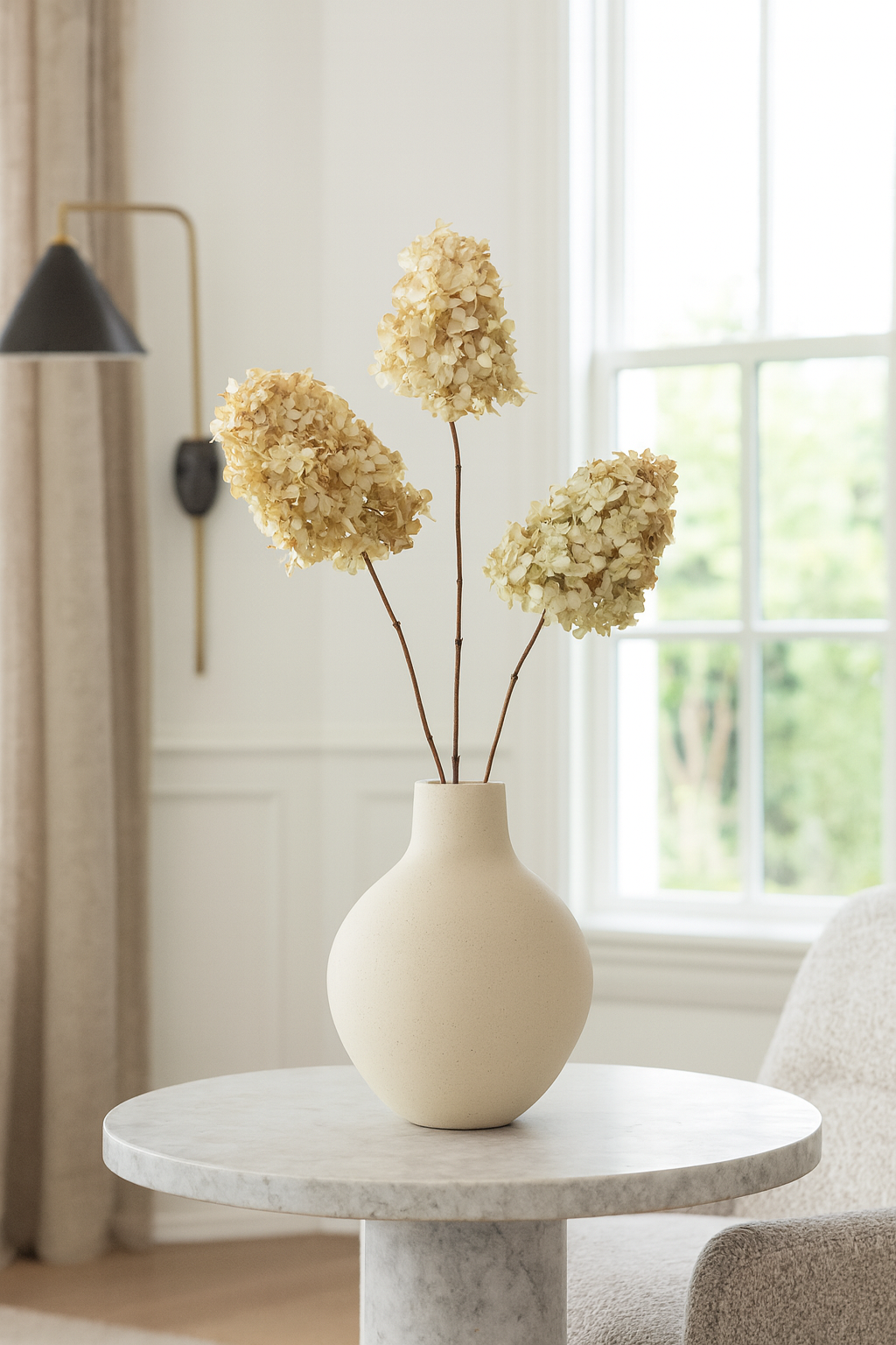 Dried Stemmed Limelight Hydrangea – VanCortlandt Farms