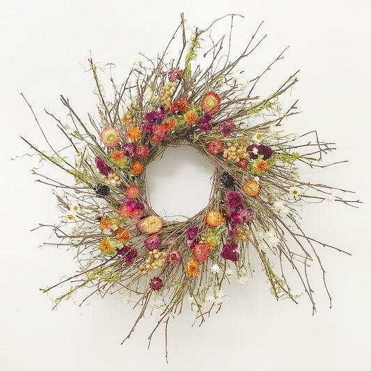 Dried Wildberry Briar Wreath