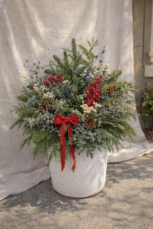 Fresh Evergreens Snowdrop Decorating Greenery Box DIY Kit