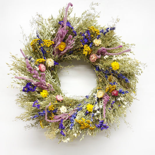 Dried Wildflower Muse Wreath