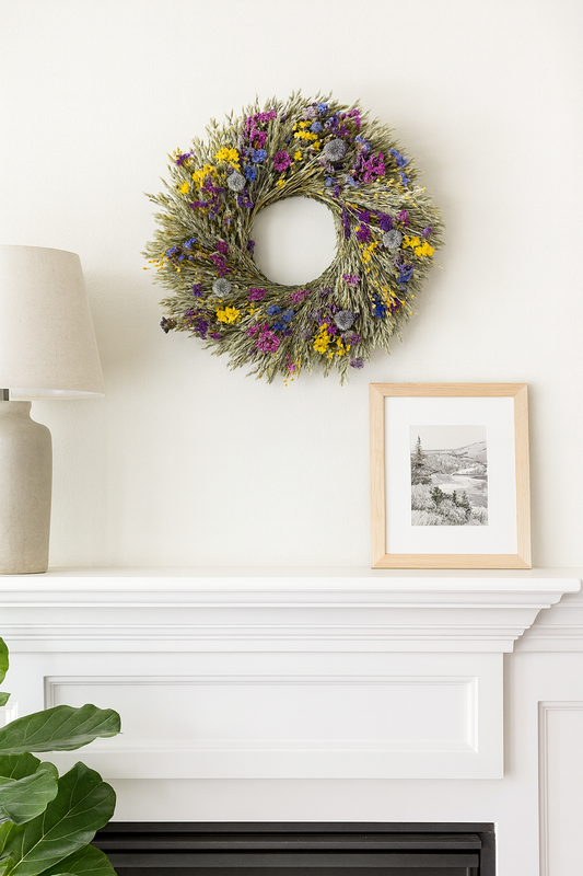 Dried Wildflower Reverie Wreath