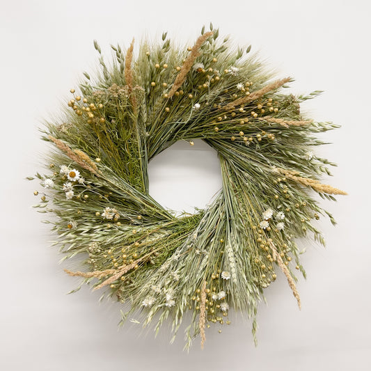 Dried Delicate Grasses Wreath