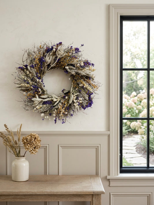 Dried Aether Blue Wreath