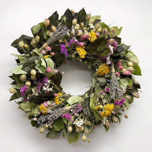 Dried and Preserved Lavender Haven Wreath