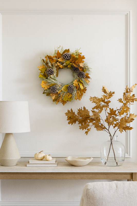 Dried and Preserved Lotus Stroll Wreath