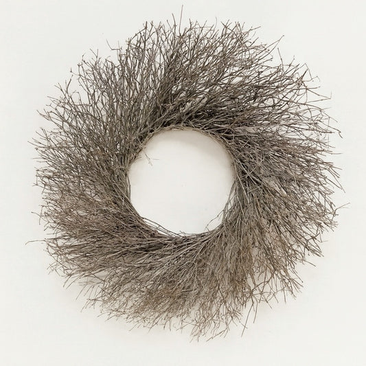 Dried Quail Brush Twig Wreath