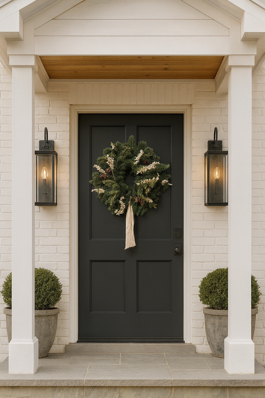 Fresh Evergreens Ivory Fir Wreath